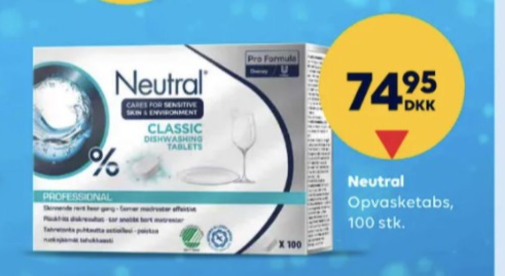Neutral, Maskinopvask-tabs
