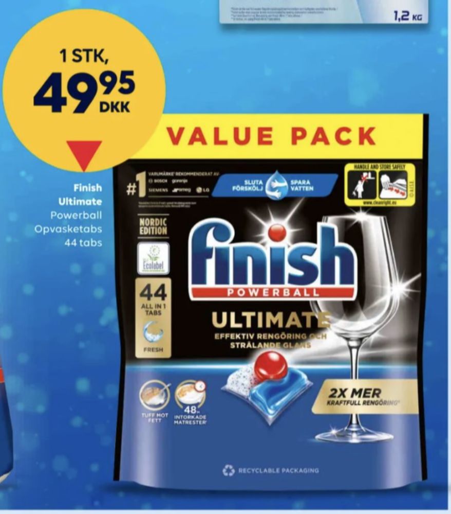 Finish, Maskinopvask-tabs