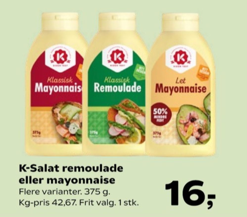 K-salat, Mayonnaise Klassisk