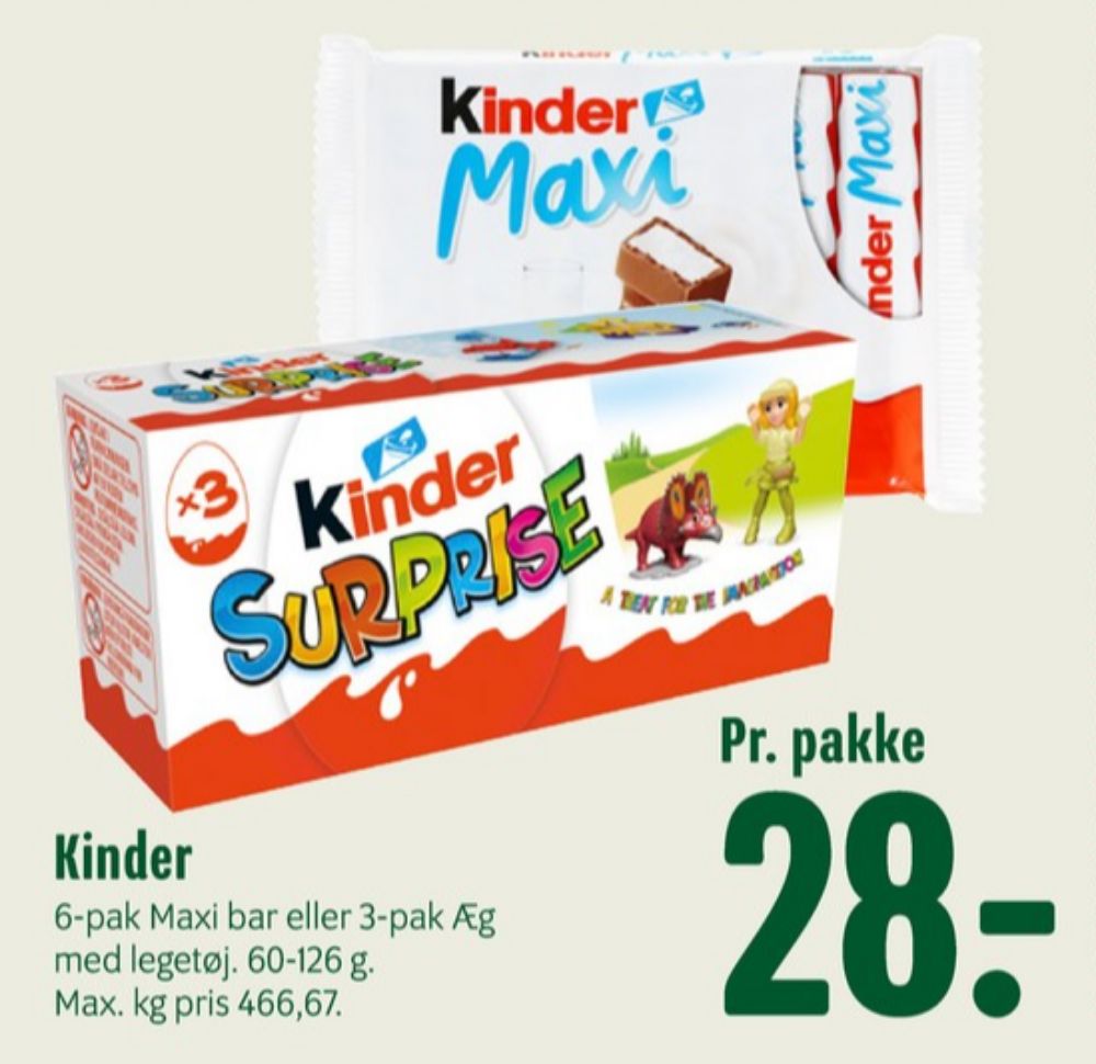 Kinder Surprise, Chokoladeæg