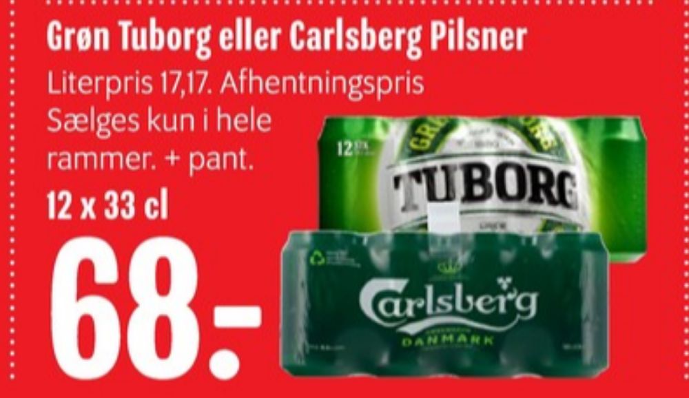 Tuborg Grøn, Øl 12 pk.