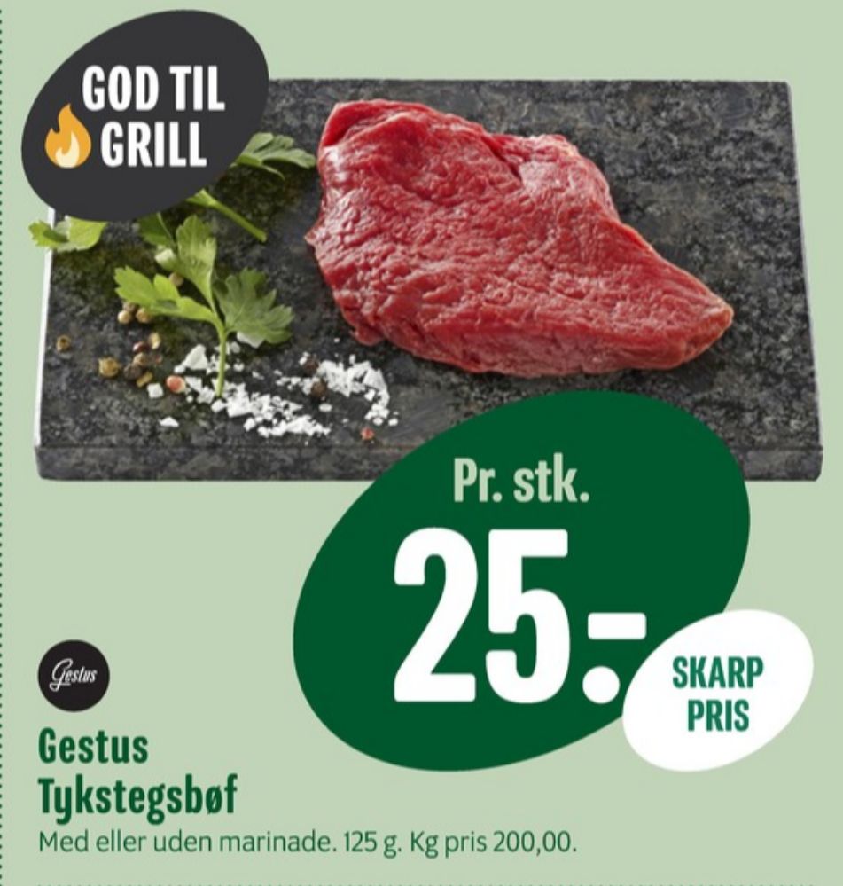 Gestus, Tykstegsbøffer