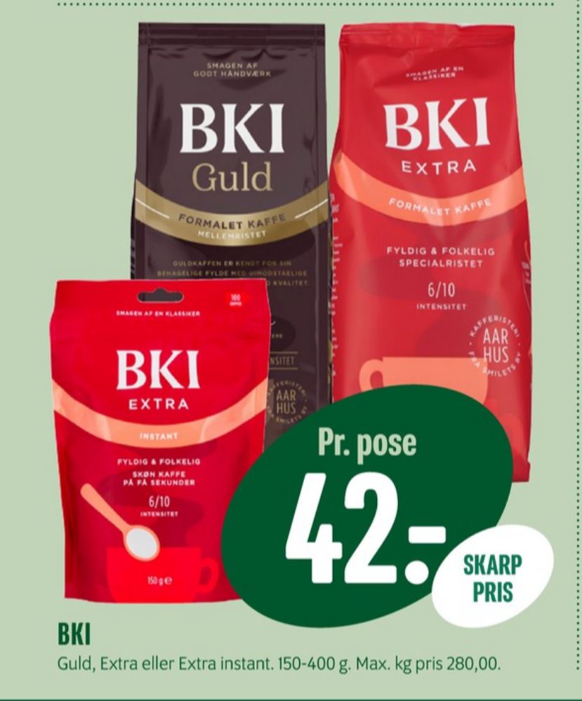 BKI Extra, Instant Kaffe