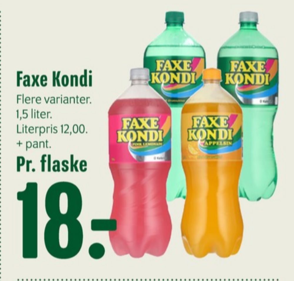 Faxe Kondi 0 Kalorier, Faxe Kondi Pink Lemonade 0 kalorier