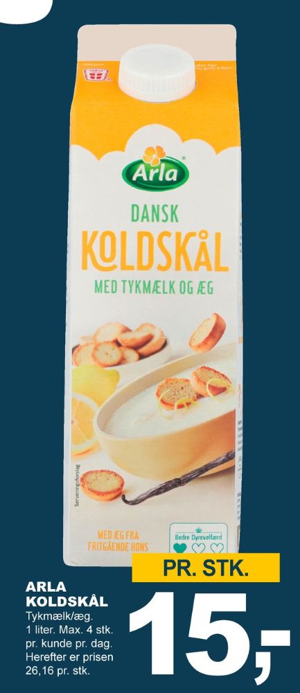 Arla, Koldskål Tykmælk & Æg