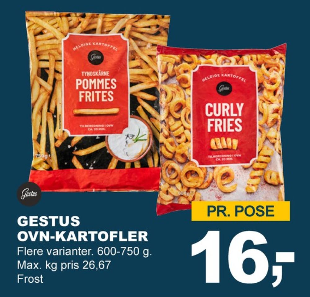 Gestus, Pommes Frites Tyndtskårne