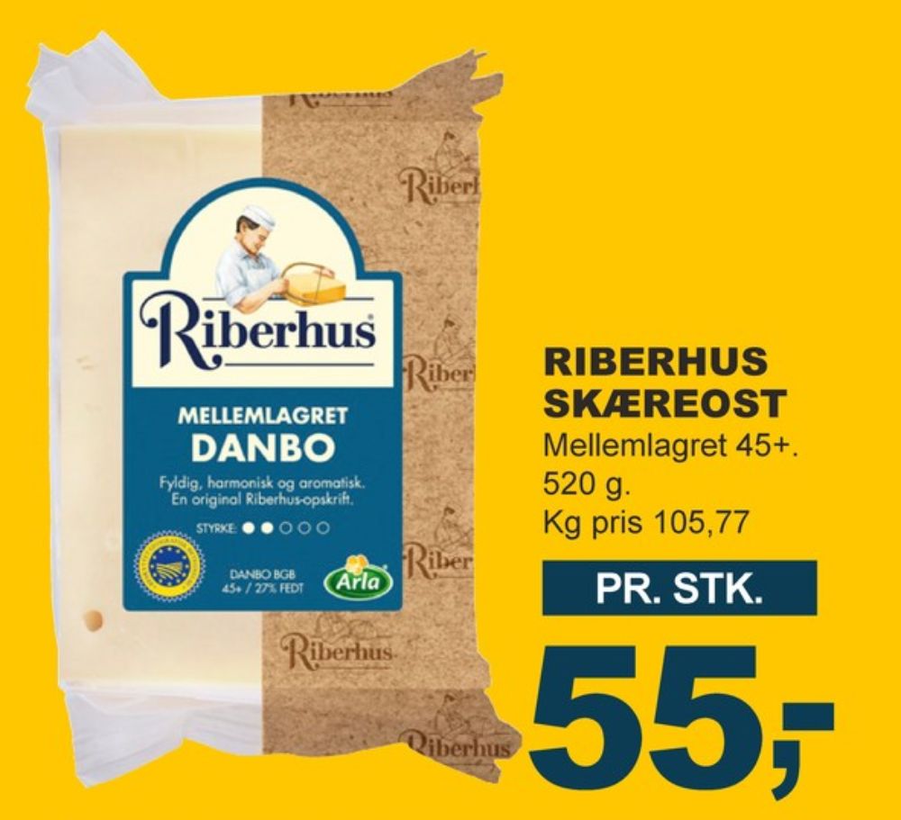Riberhus, Skiveost Mellemlagret 45+