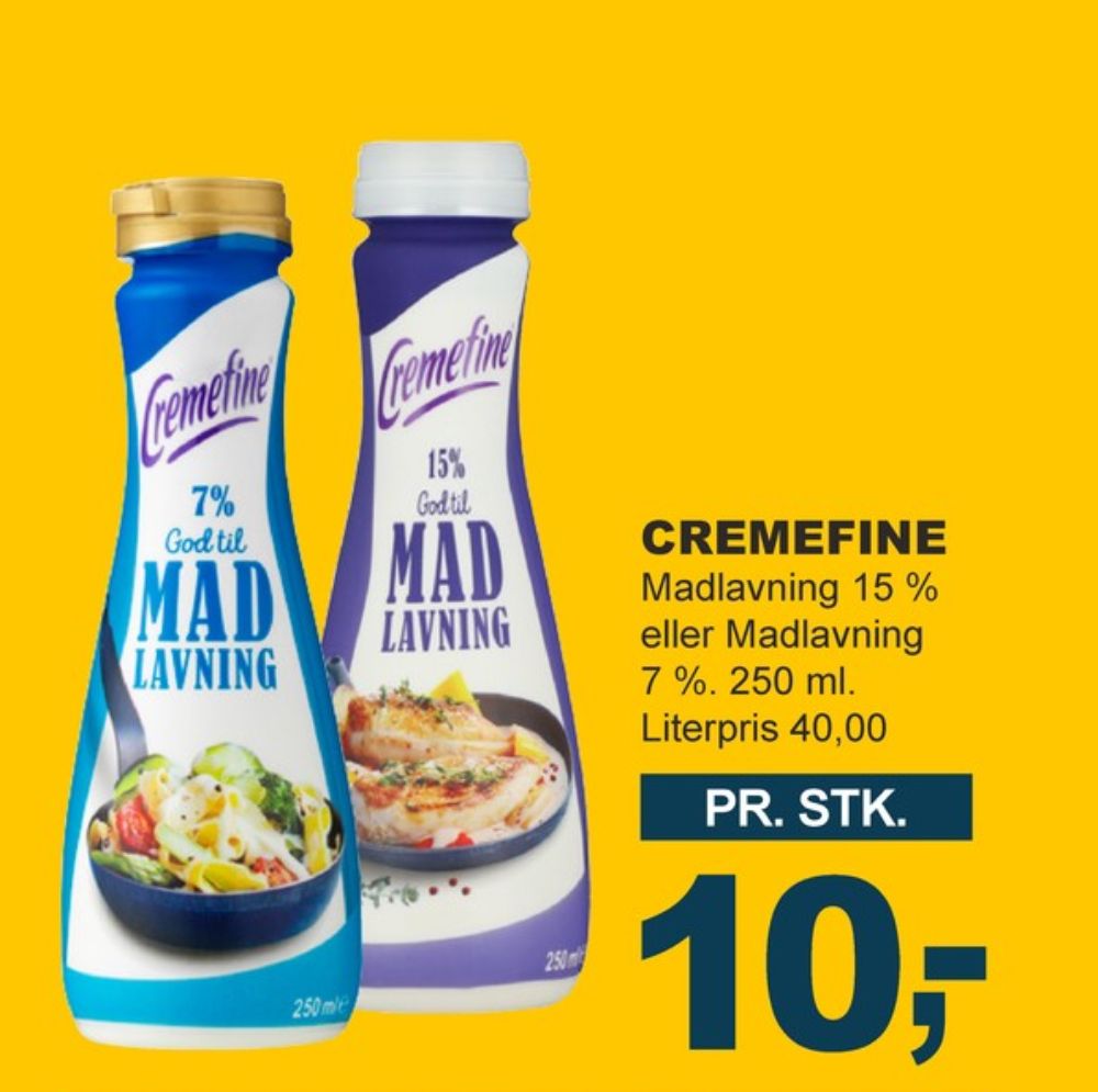 Cremefine, Madlavningsfløde 15 %