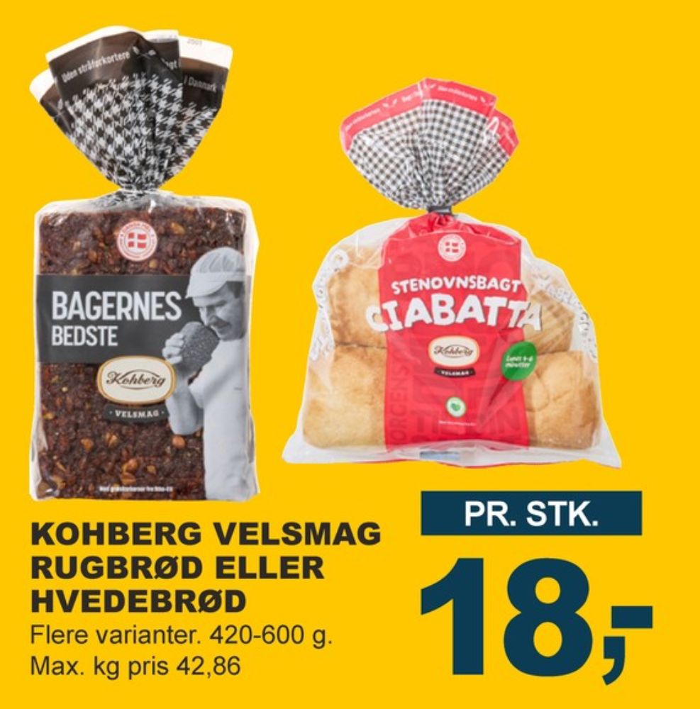 Kohberg Bagernes Bedste, Rugbrødsskiver