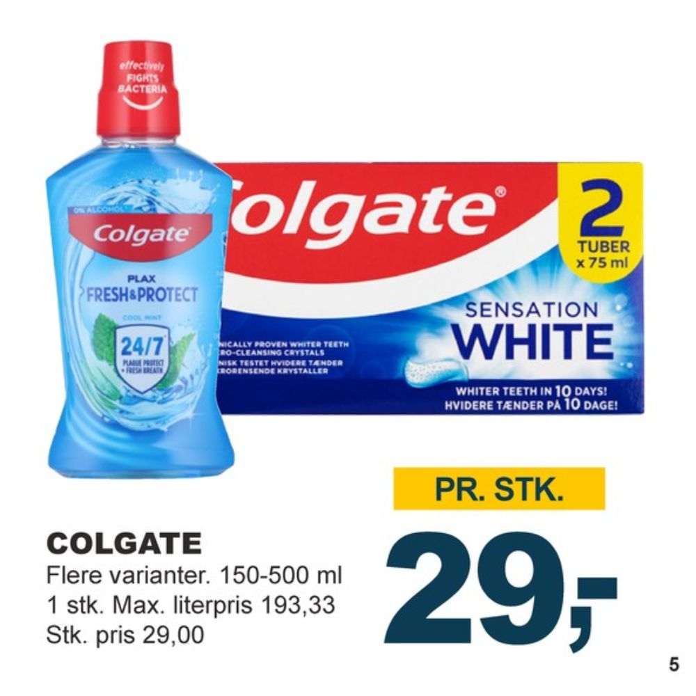 Colgate, Tandpasta