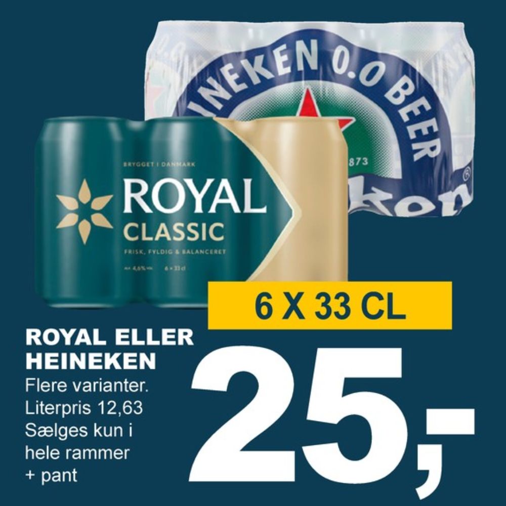 Royal Classic, Øl 6 pk.