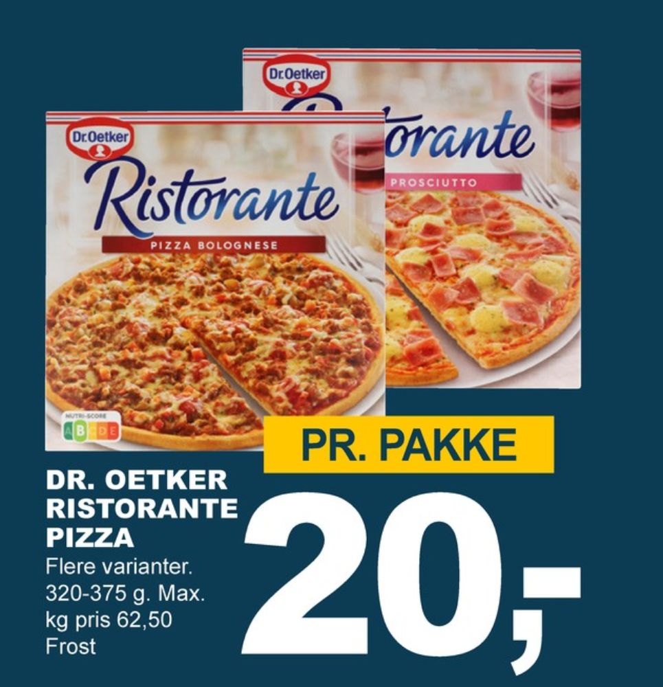 Ristorante, Pizza Prosciutto