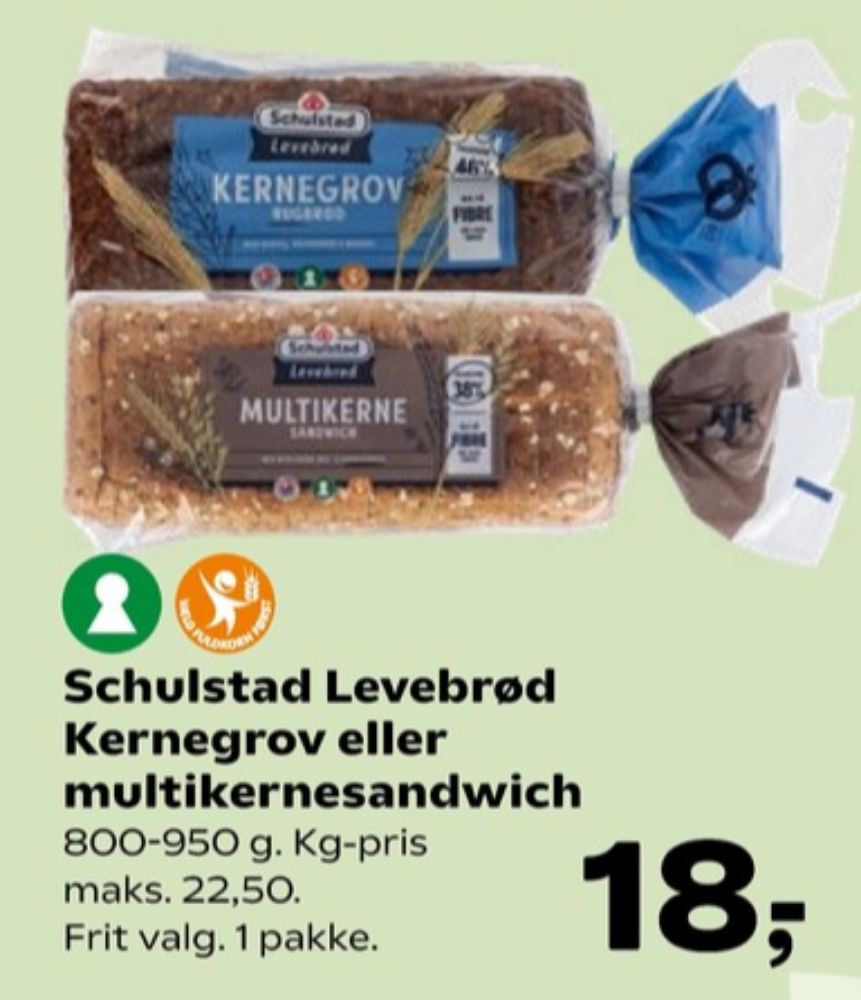 Schulstad Levebrød, Kernegrov Rugbrød