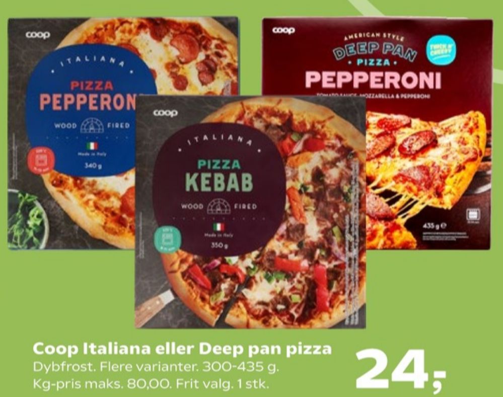 Coop, Deep Pan Pepperoni Pizza