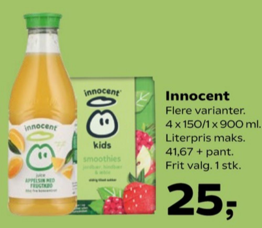 innocent, Appelsinjuice med frugtkød