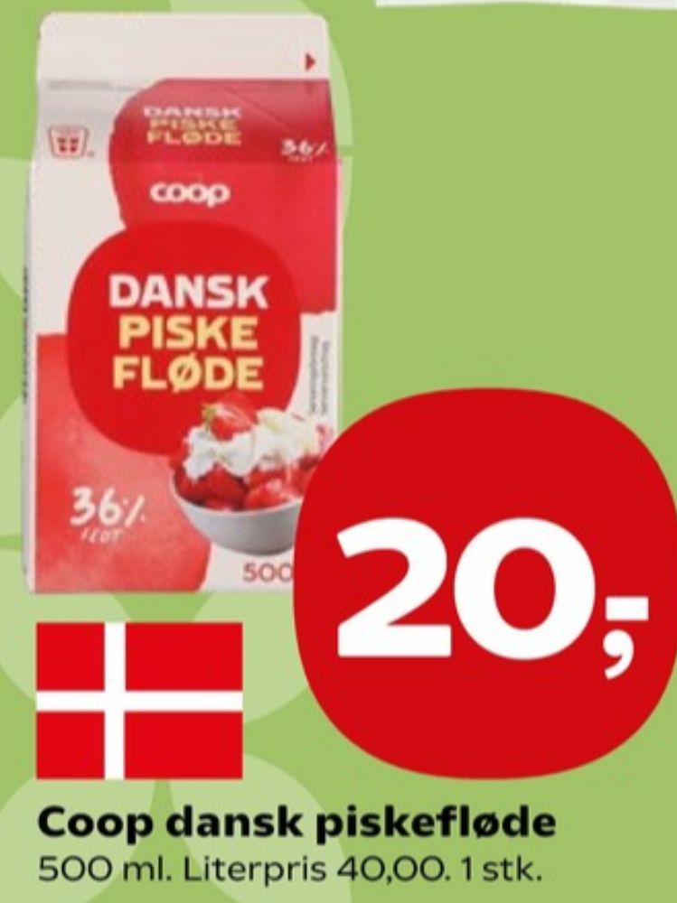 Coop, Piskefløde 36%