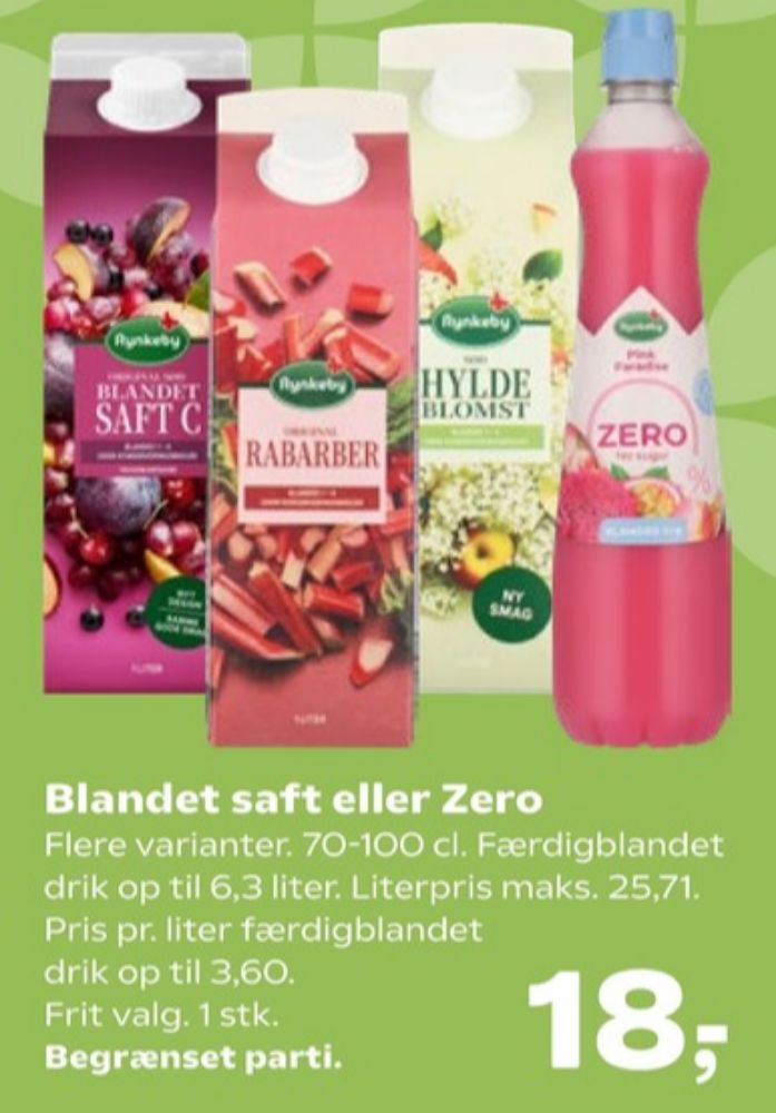 Rynkeby, Hyldeblomst drik