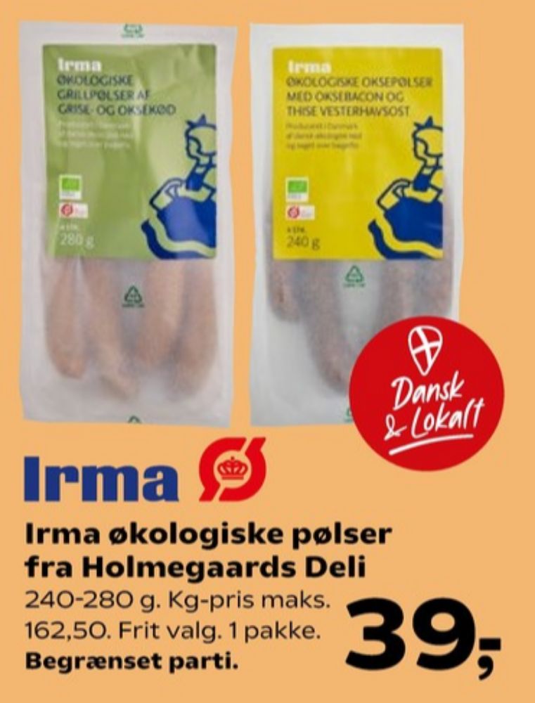 Irmas, Grillpølser