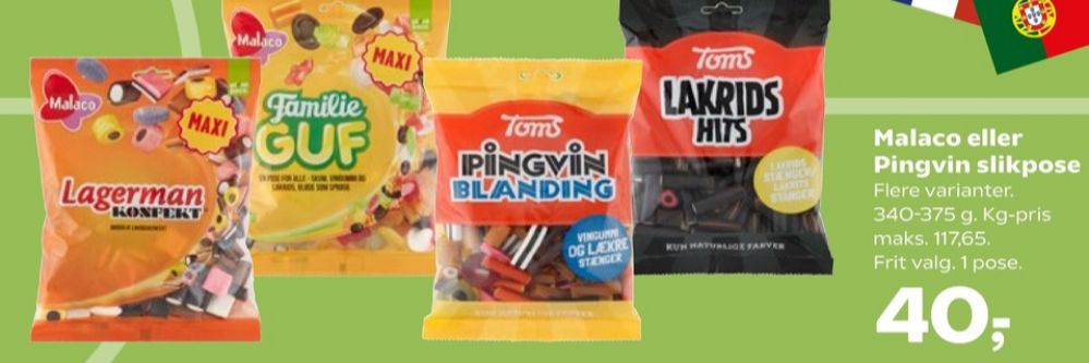 Toms Pingvin Blanding, Slikposer