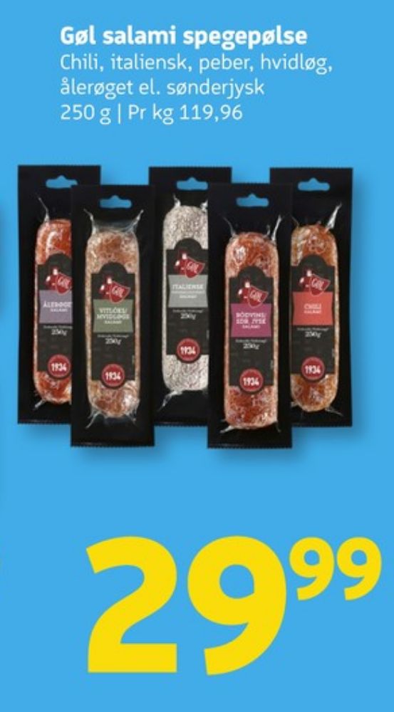 Gøl, Salami Hvidløg