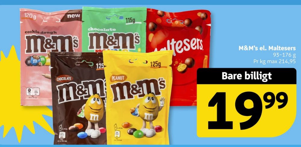 M&Ms, Chokoladepastiller Peanut