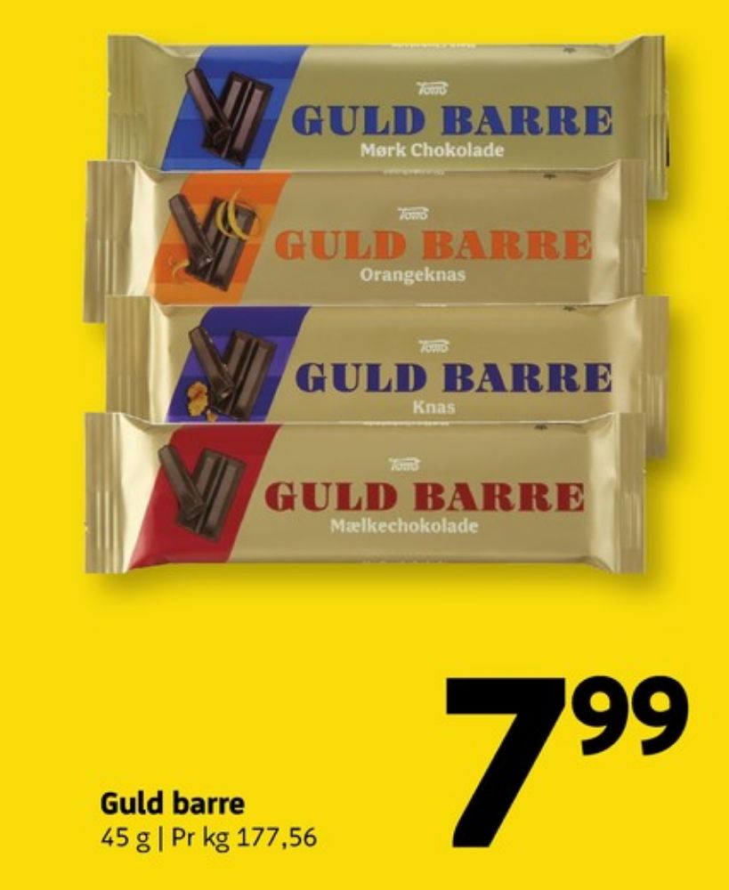 Toms Guldbarre, Chokoladebar Orangeknas