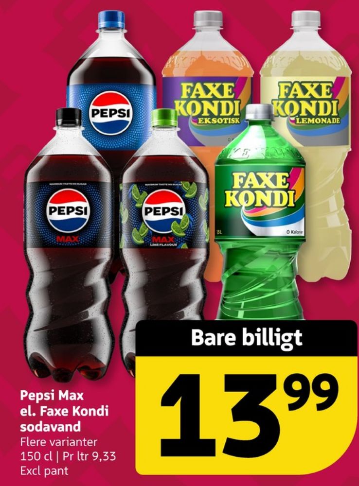 Faxe Kondi 0 Kalorier Lemonade, Sodavand