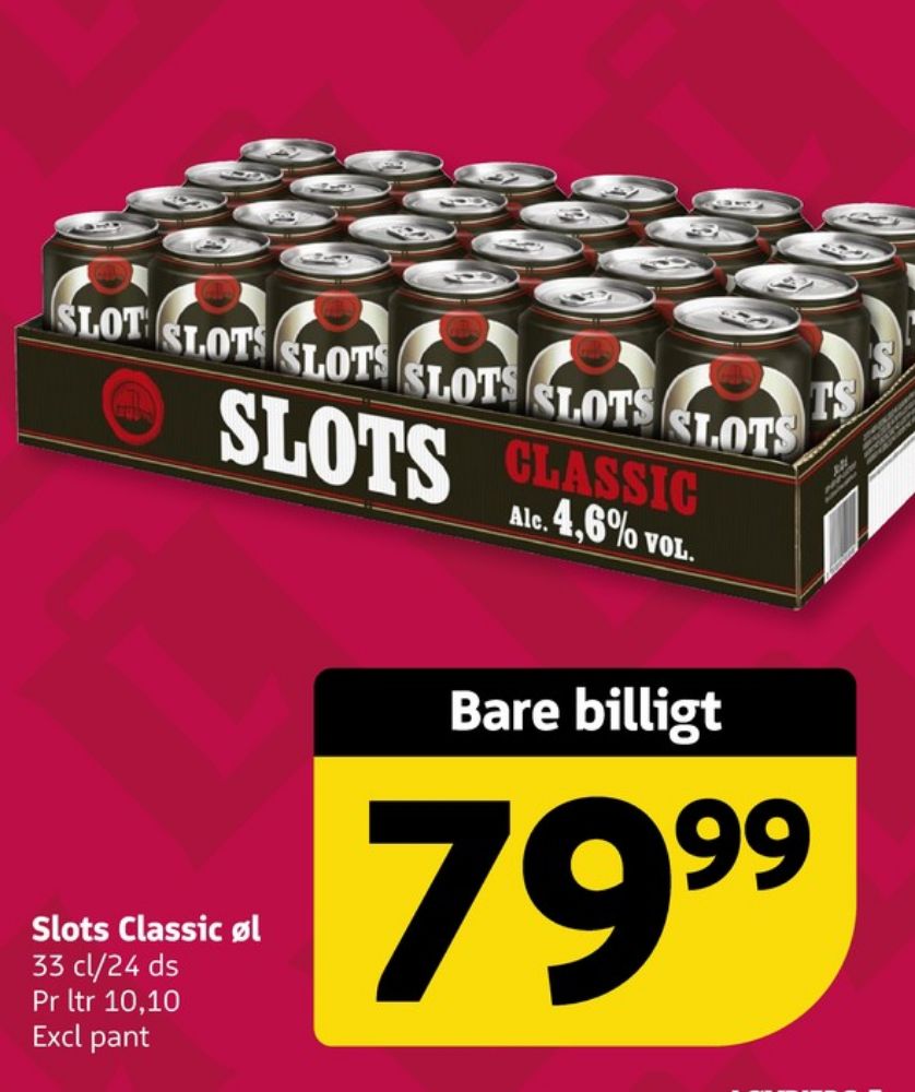 Slots Classic, Øl 24 pk.