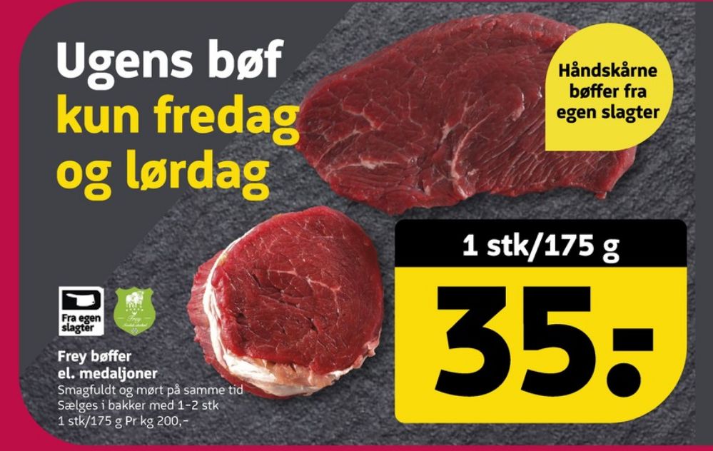 Freygaard, Oksemedaljon
