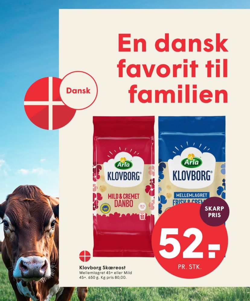 Klovborg, Skæreost Danbo Mild