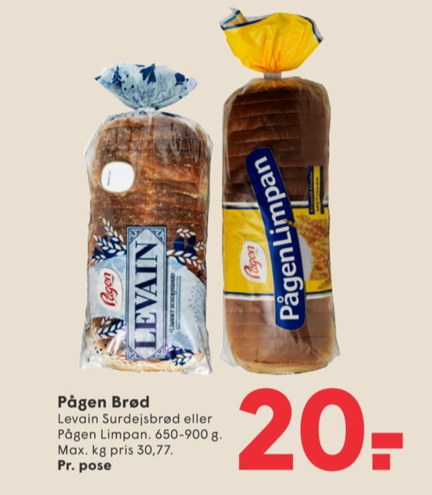 Pågen Limpan, Brød