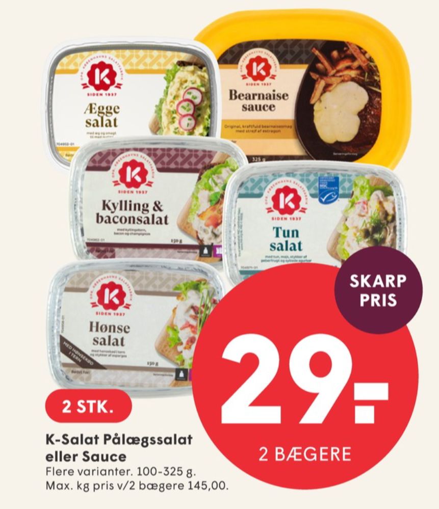 K-salat, Kylling & Baconsalat