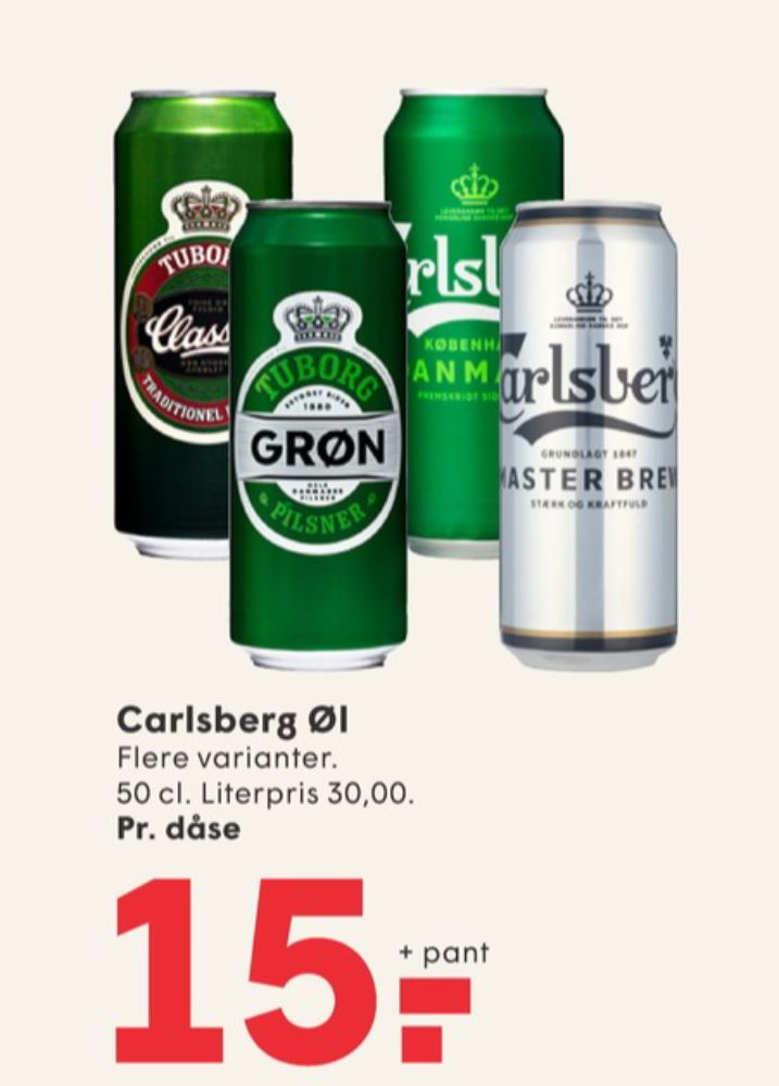 Tuborg Classic, Øl