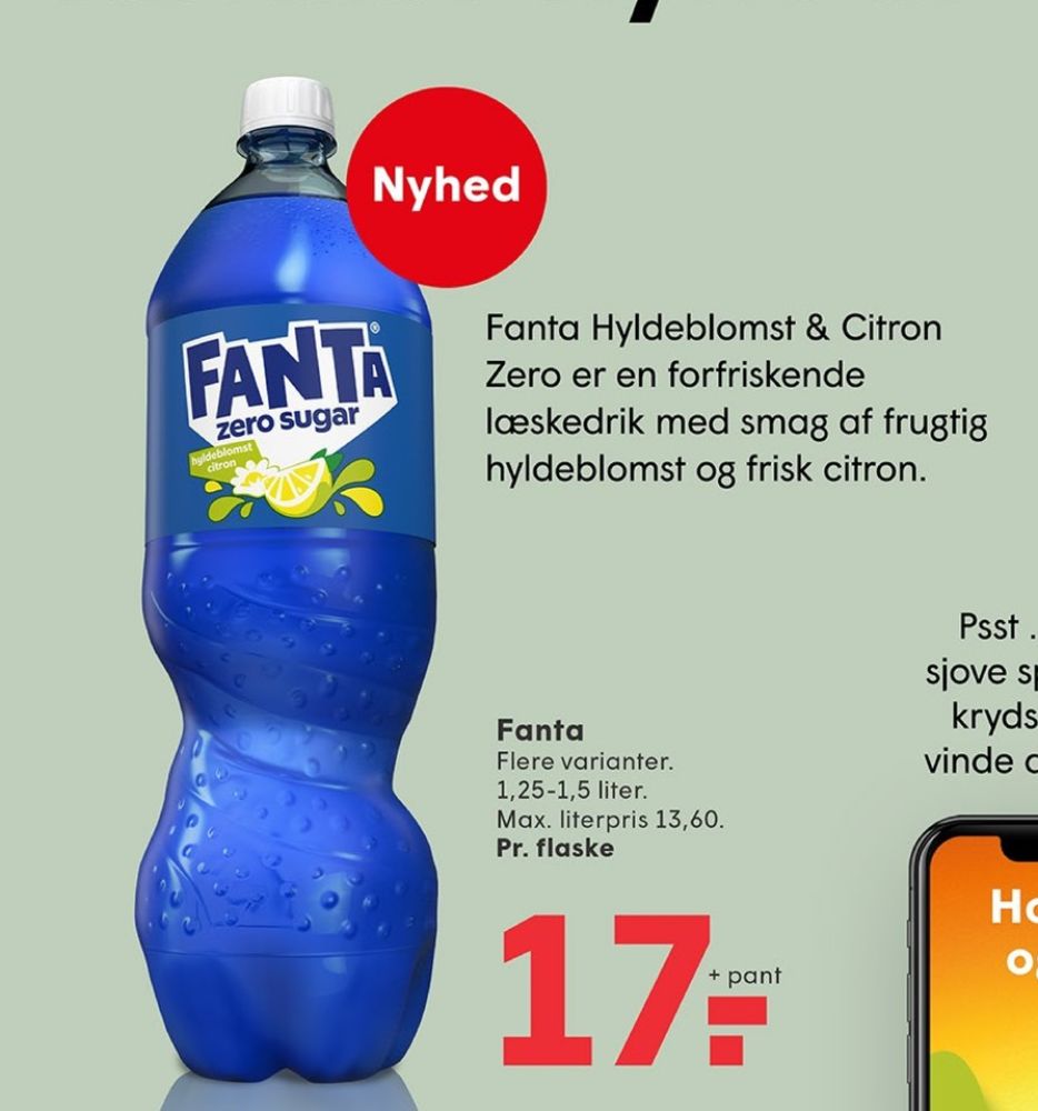 Fanta Elderflower & Lemon, Sodavand
