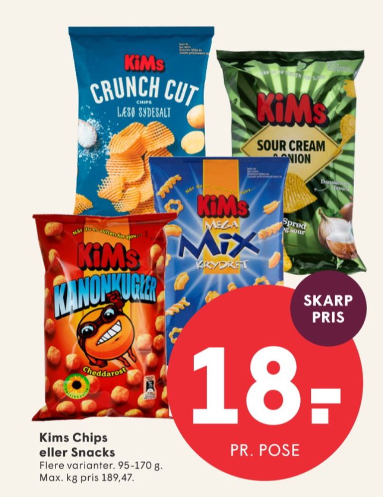 Kims, Crunch Cut Chips Læsø Sydesalt
