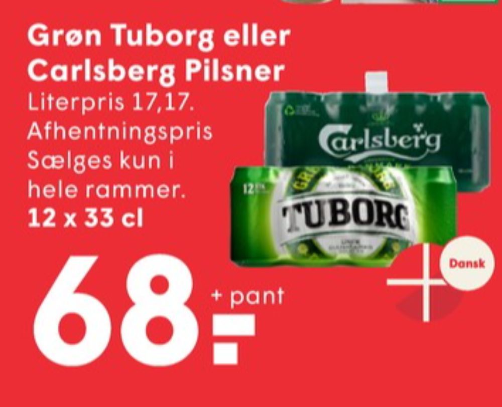 Carlsberg Pilsner, Øl 12 pk.