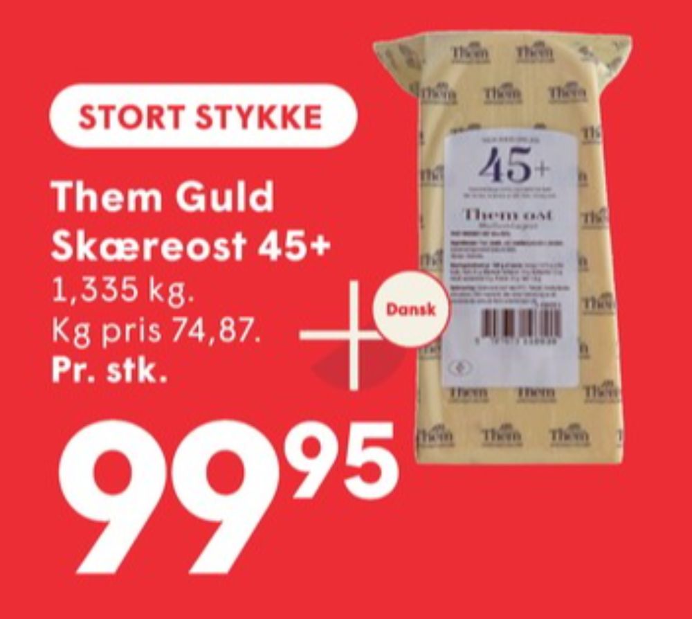 Them Ost, Skæreost Mellemlagret 45+