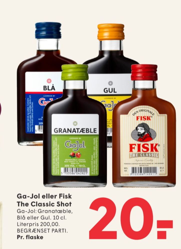 Fisk, Shots