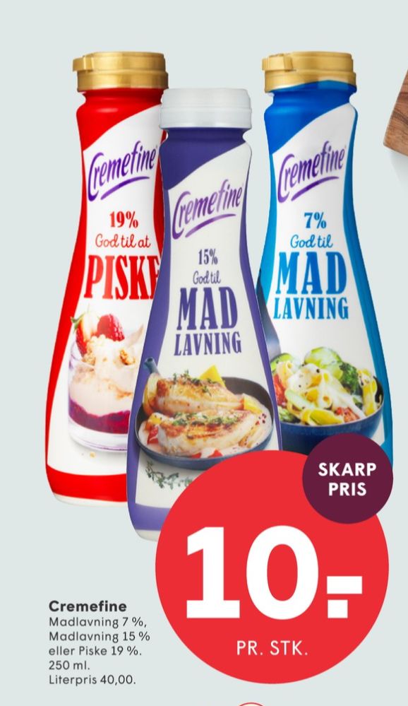 Cremefine, Madlavningsfløde 7 %