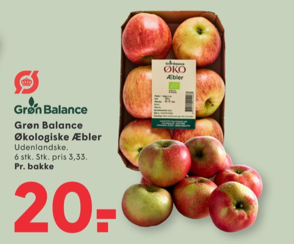 Grøn Balance, Æbler