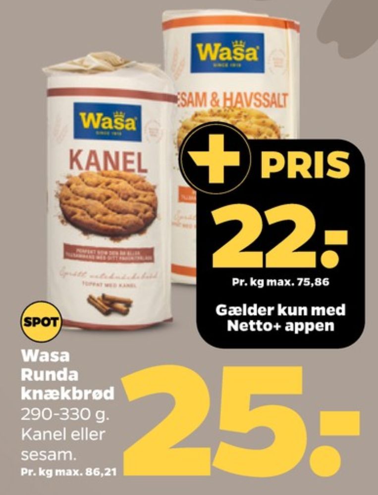 Wasa, Kanel knækbrød