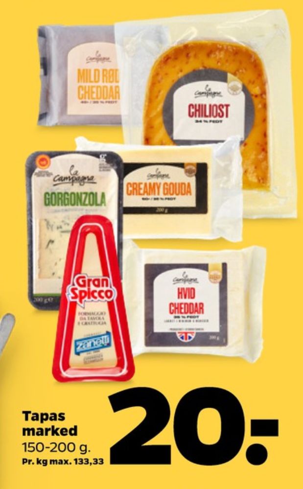 La Campagna, Cheddar Mild rød