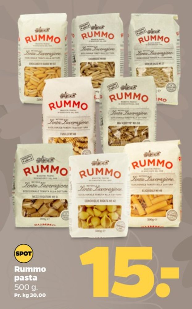 Rummo, Pasta Penne rigate No 66