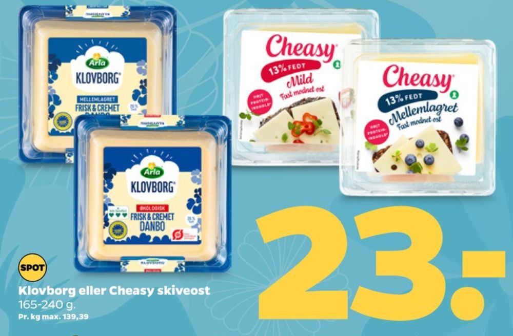 Cheasy, Skiveost 13% mild