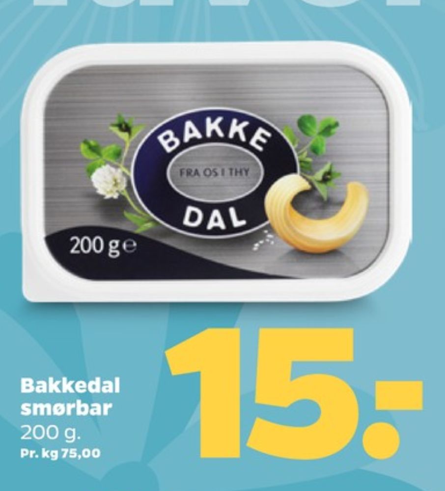 Bakkedal, Smørbar