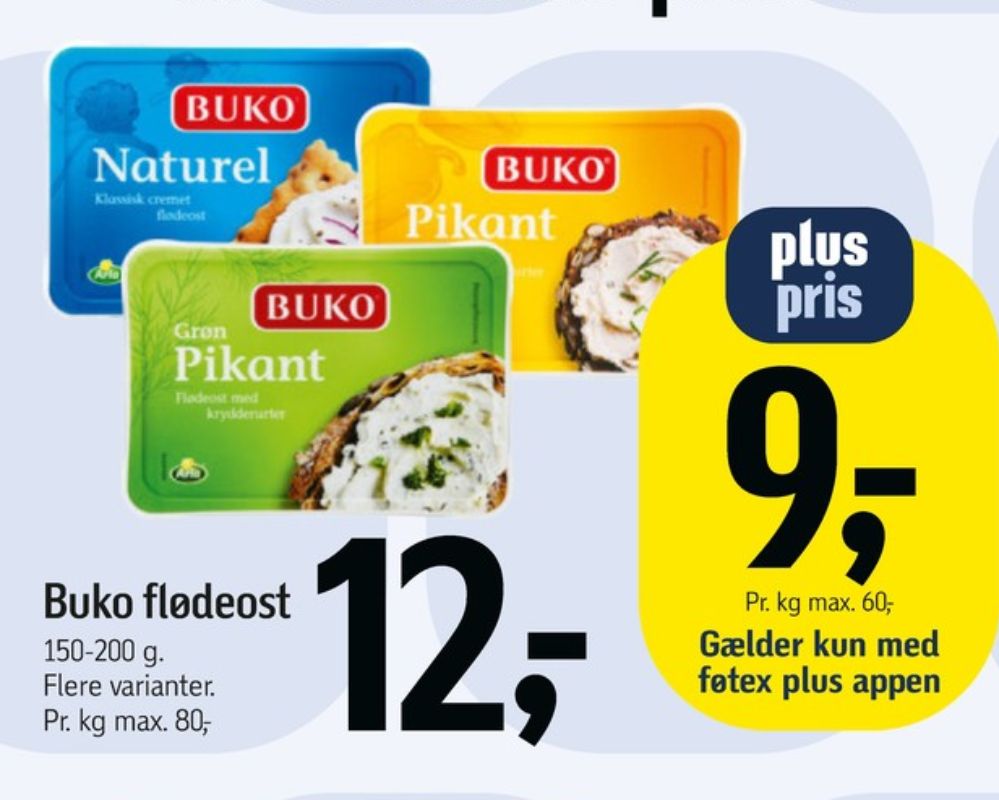 Buko, Flødeost Pikant