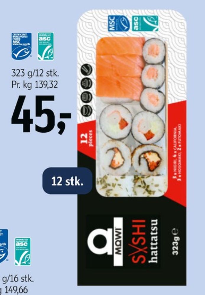 Mowi, Sushi