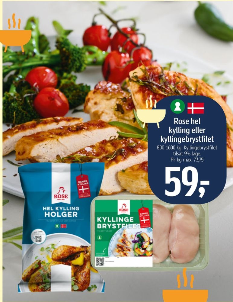 Rose, Kyllingebrystfilet