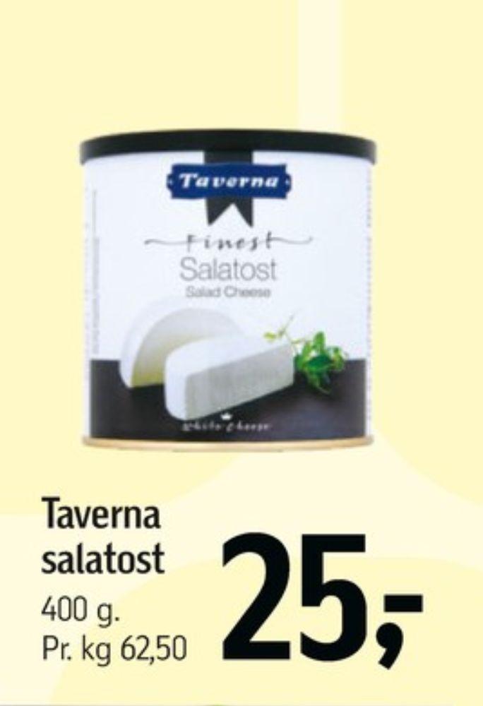 Taverna, Salatost