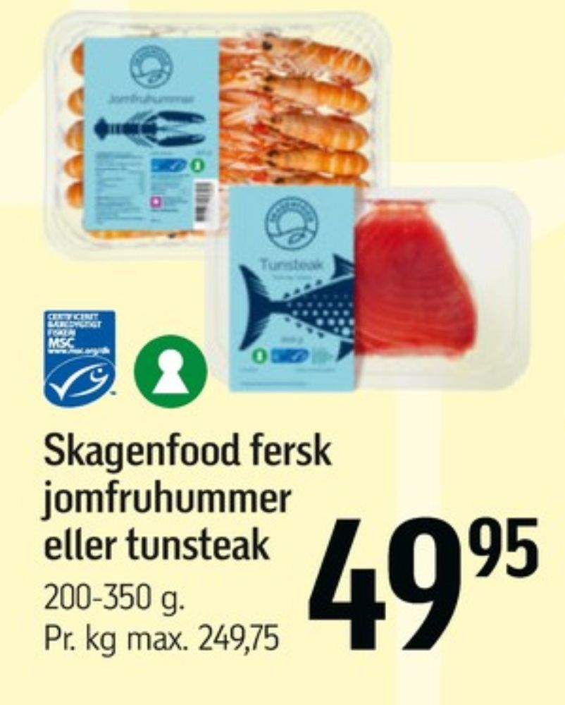 Skagenfood , Jomfruhummer